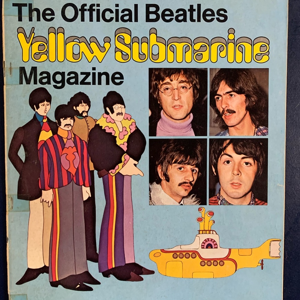 💓THE OFFICIAL BEATLES YELLOW SUBMARINE MAGAZINE VINTAGE 1960S MEMORABILIA💓